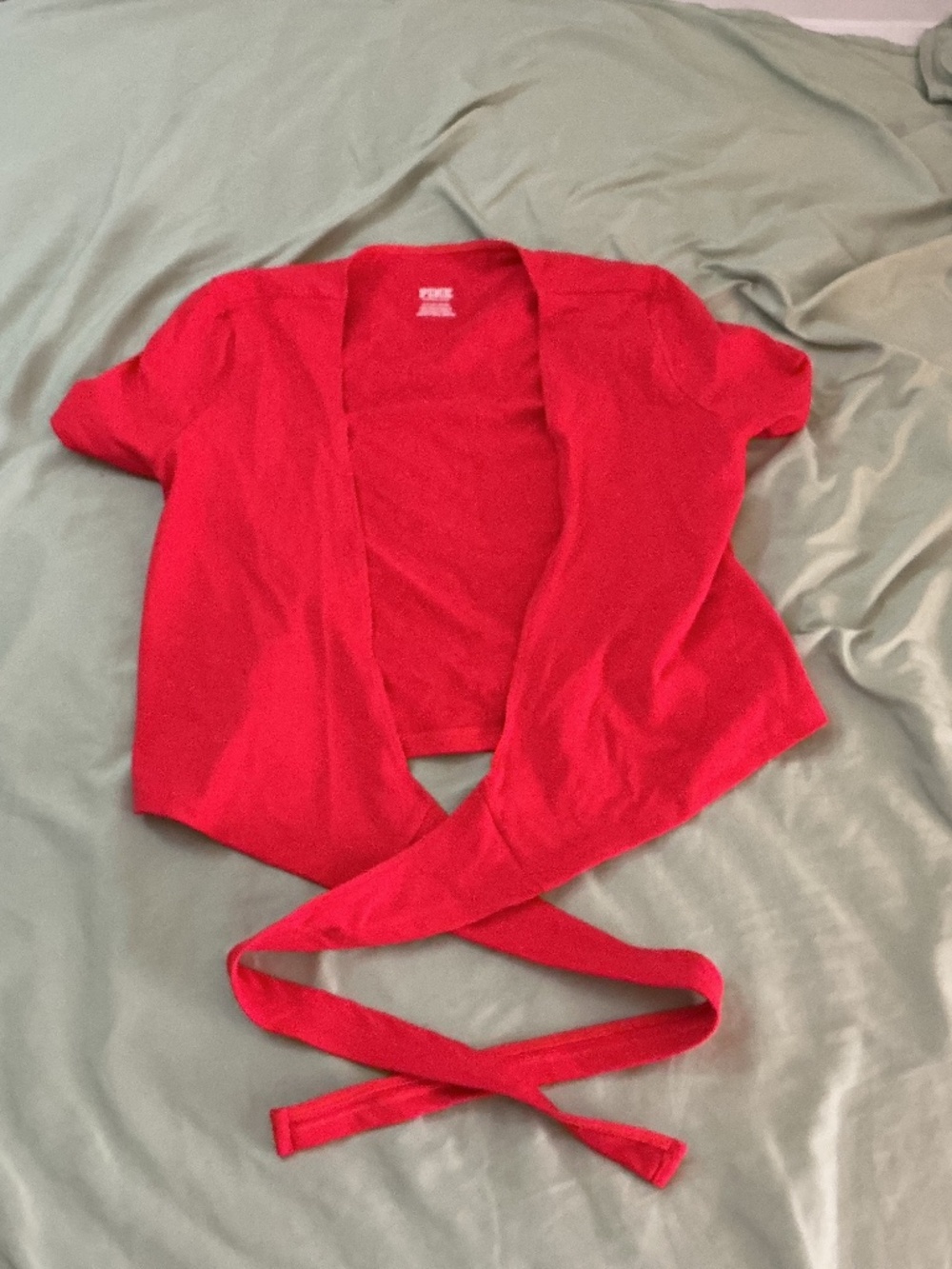 Victoria’s Secret PINK wrap around tie workout tee